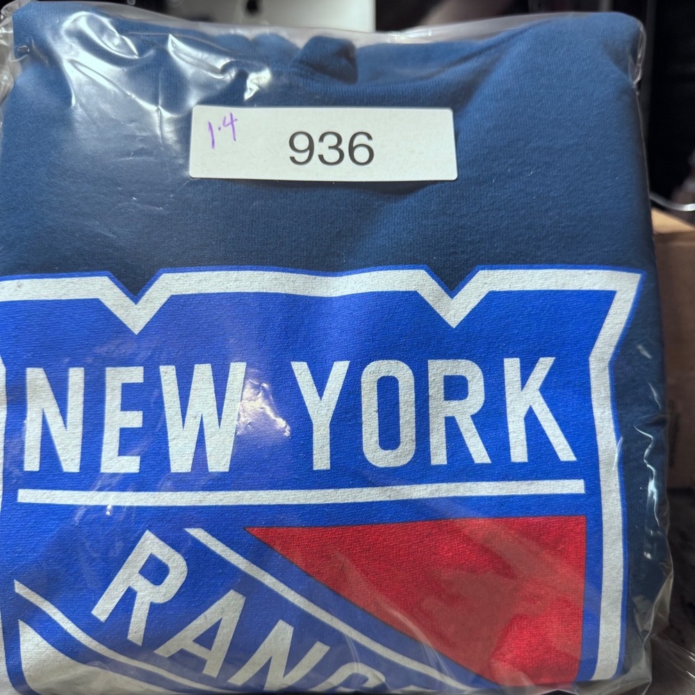 Calhoun Hoodie Mens Large NHL New York Rangers Blue Blokcore Sporty Pullover 936 - Picture 11 of 11